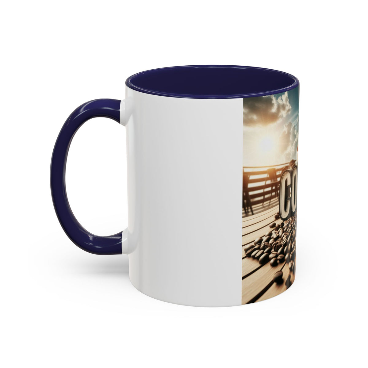 Coffee Beans Accent Coffee Mug (11, 15oz) - OLM Store