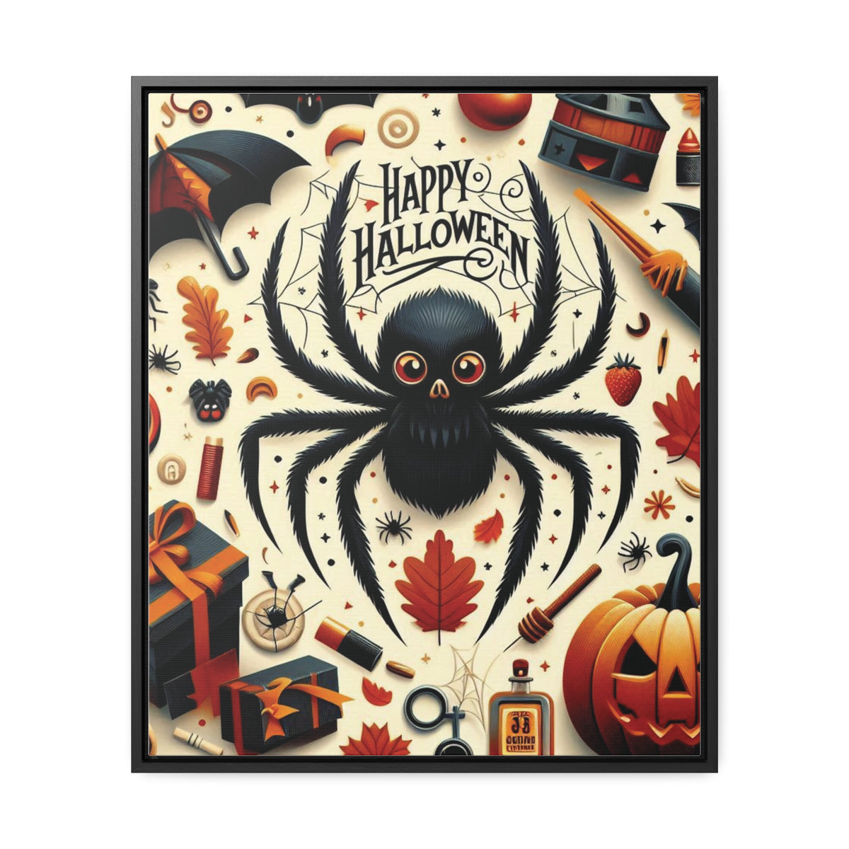 Halloween Canvas Wall Art - Vertical Gallery Wrap for Spooky Decor