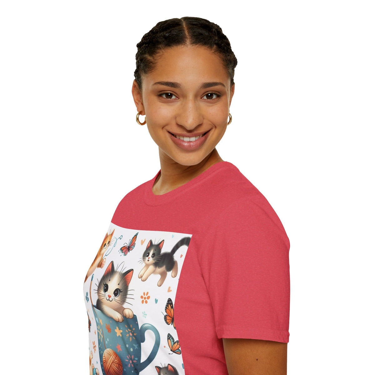 Purr-fect Comfort for Cat Lovers: Unisex Soft-Style T-Shirt - OLM Store