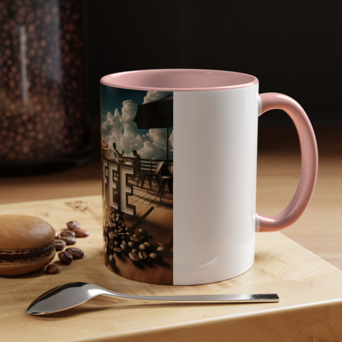 Coffee Beans Accent Coffee Mug (11, 15oz) - OLM Store