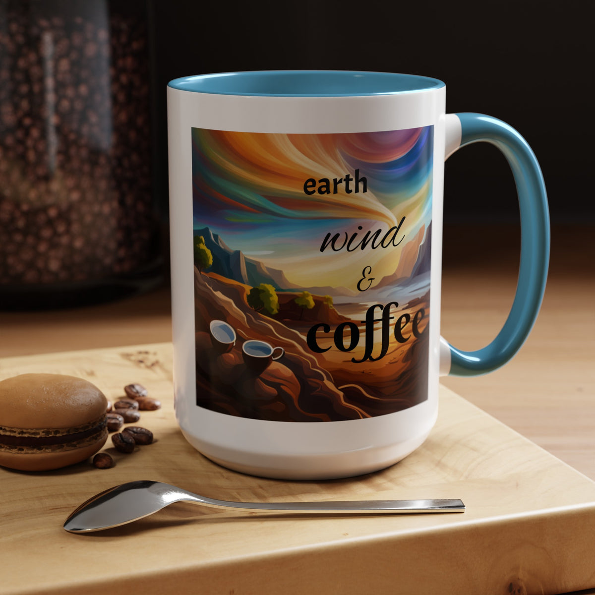 "Earth, Wind, and Fire" Accent Coffee Mug (11, 15oz) - OLM Store