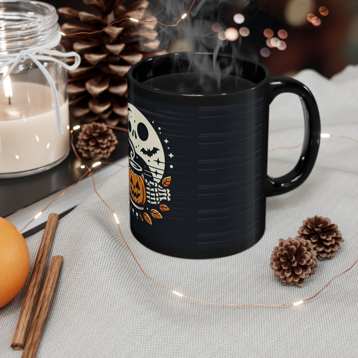 Custom Black Ceramic Mug: Warm Your Spirit with Every Sip!