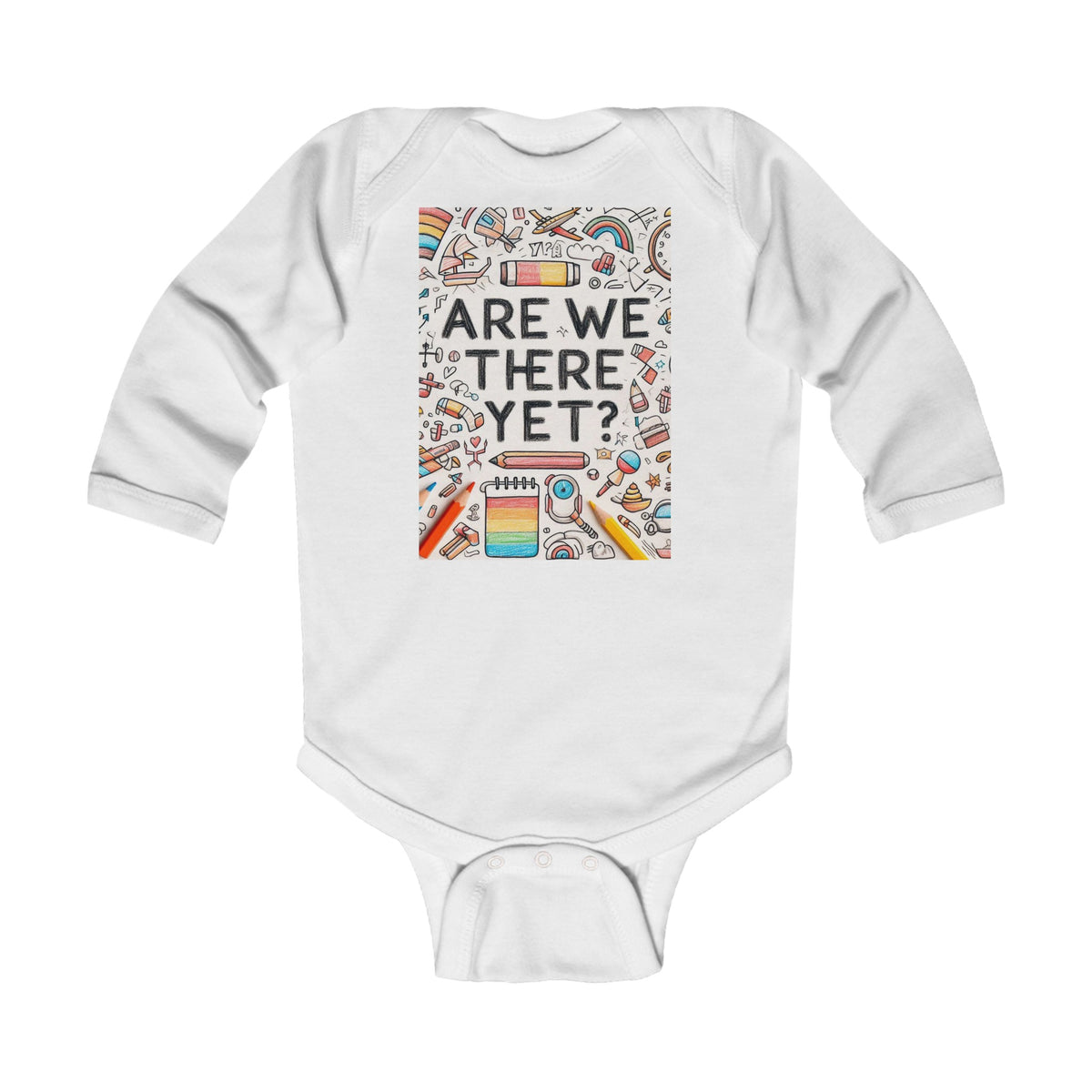 “Are We There Yet?” Infant Long Sleeve Bodysuit - OLM Store