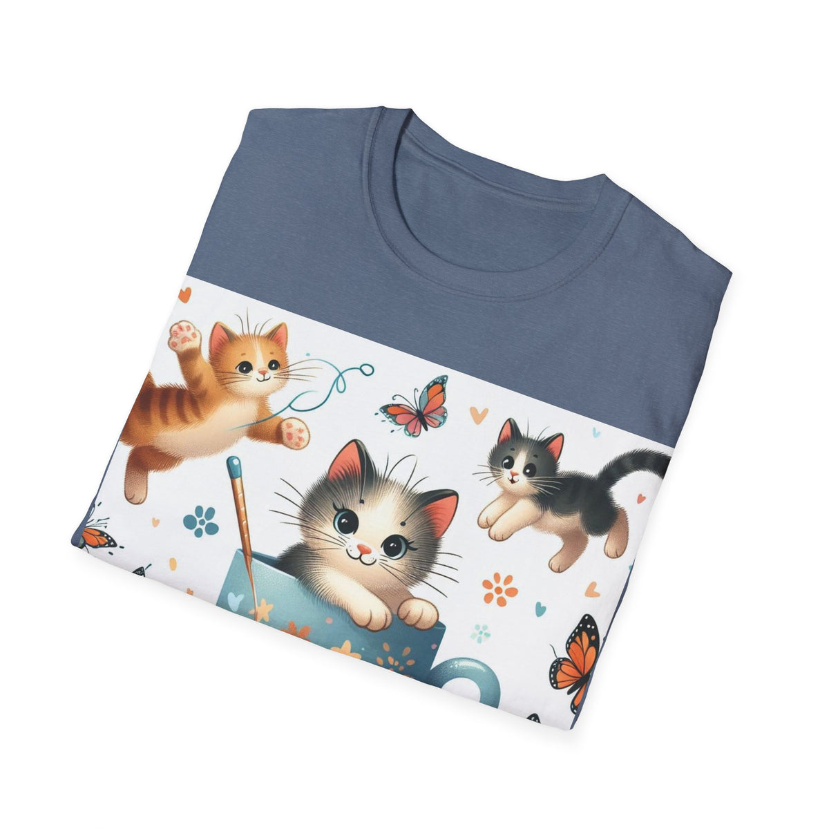 Purr-fect Comfort for Cat Lovers: Unisex Soft-Style T-Shirt - OLM Store