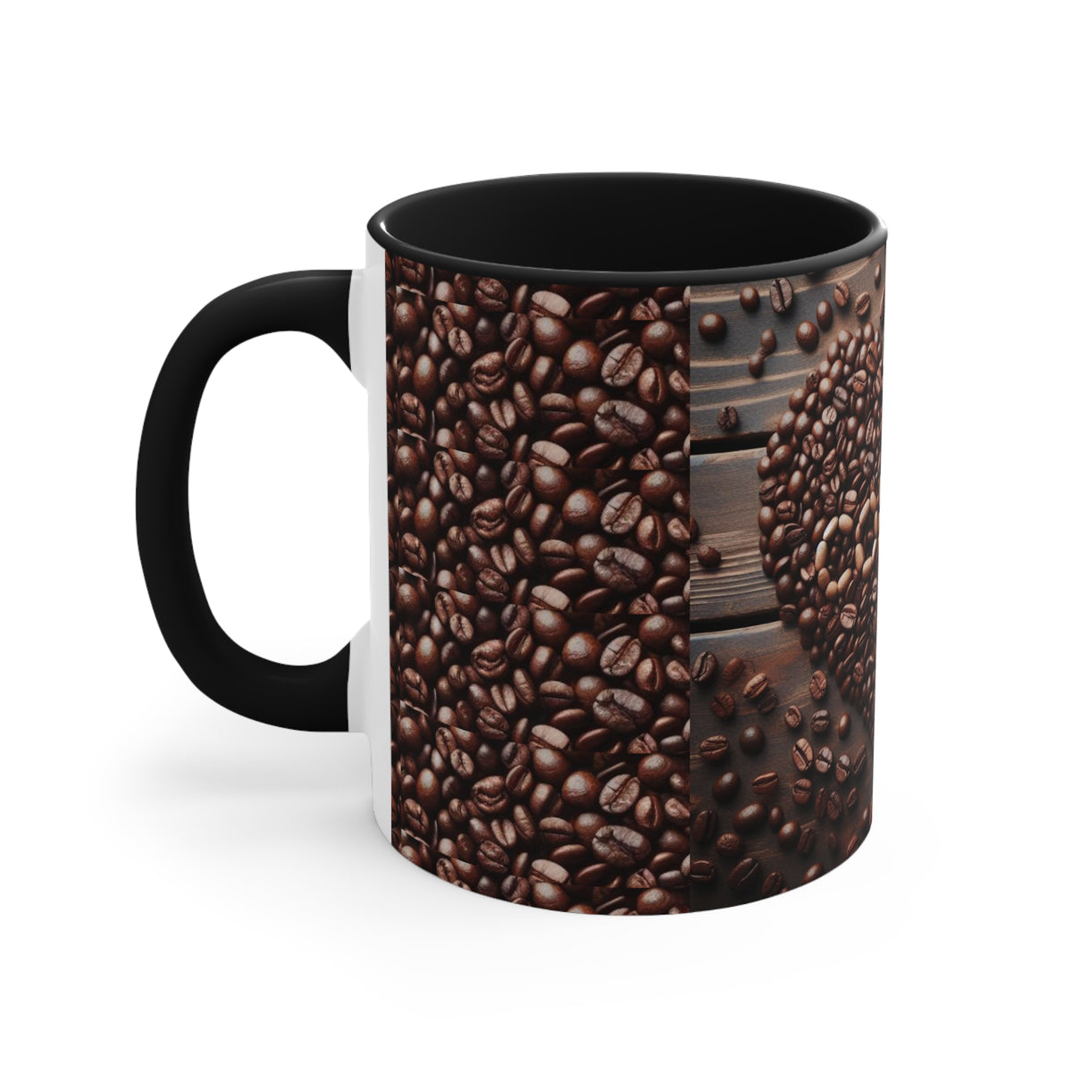 Coffee Bean Heart Accent Mugs - OLM Store