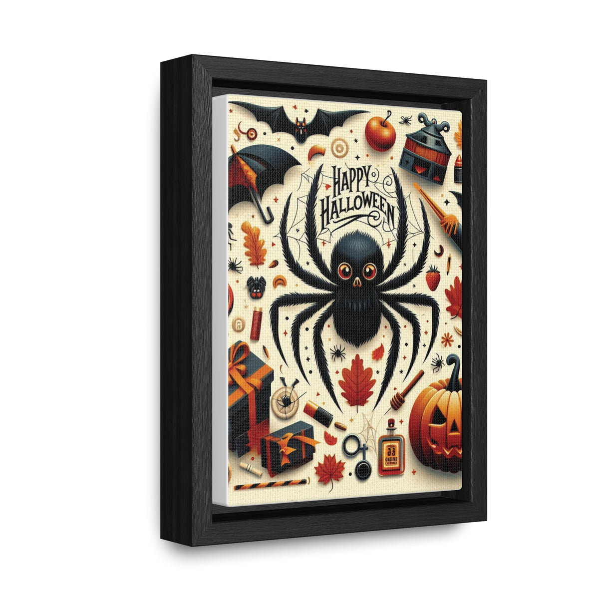 Halloween Canvas Wall Art - Vertical Gallery Wrap for Spooky Decor