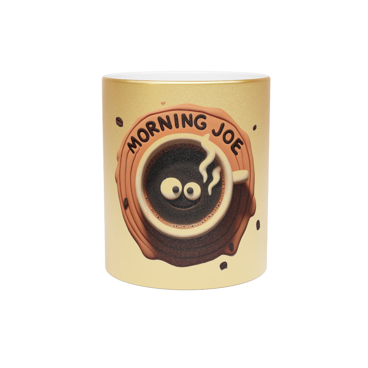 Elevate Your Experience with Our Elegant Metallic Coffee Mug