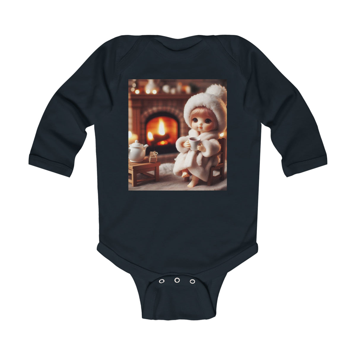 "Cozy Fire" Infant Long Sleeve Bodysuit - OLM Store