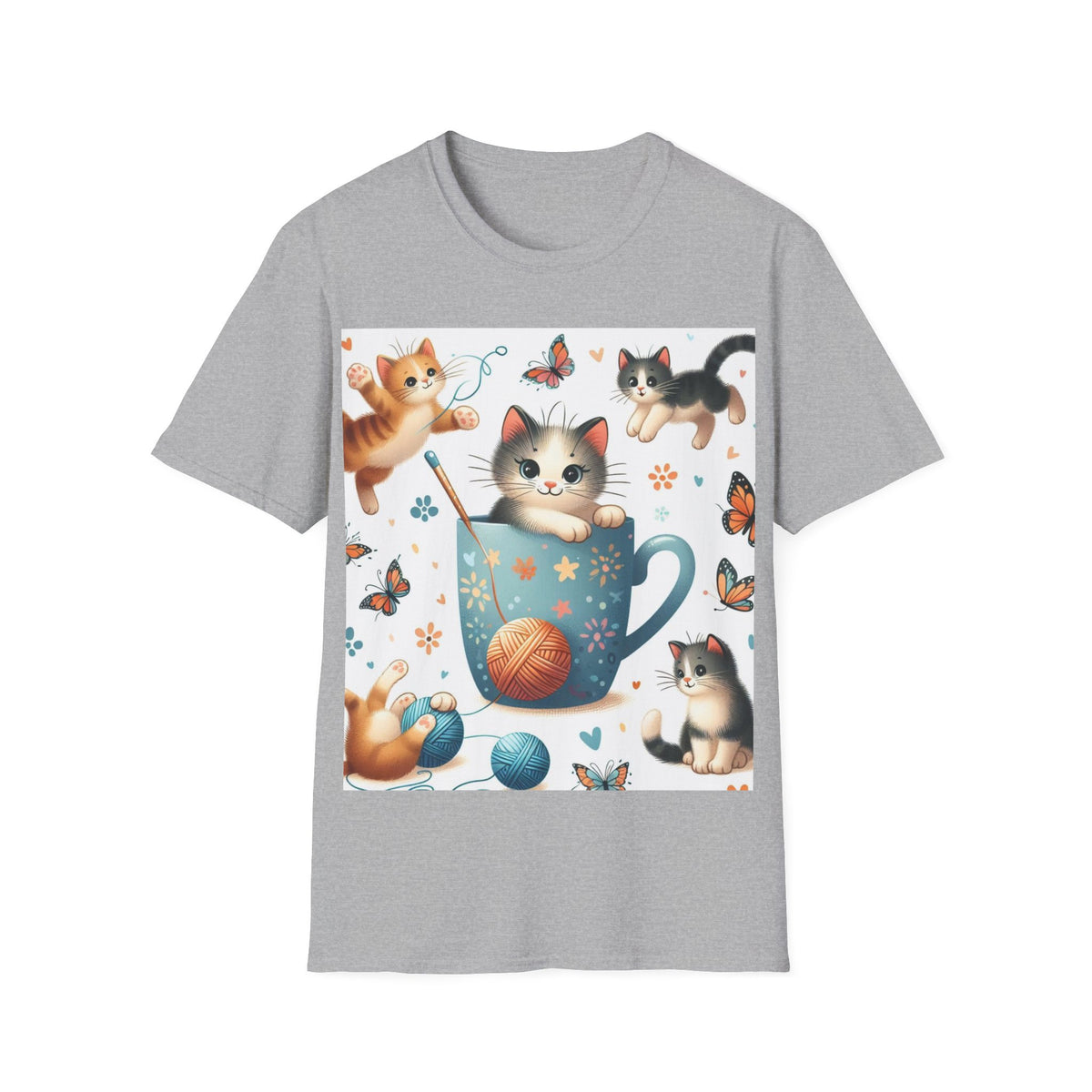 Purr-fect Comfort for Cat Lovers: Unisex Soft-Style T-Shirt - OLM Store