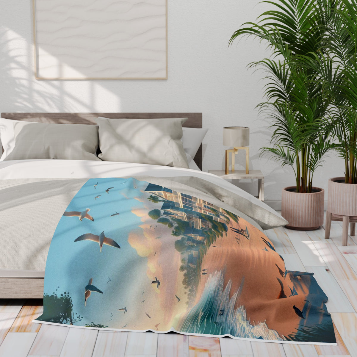 Beachfront Fleece Blanket - OLM Store