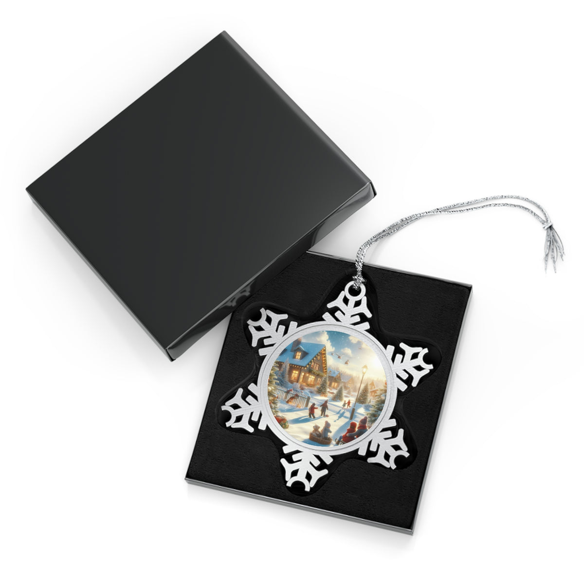 Custom Pewter Snowflake Ornament - Add a Unique Touch to Your Holiday Decor