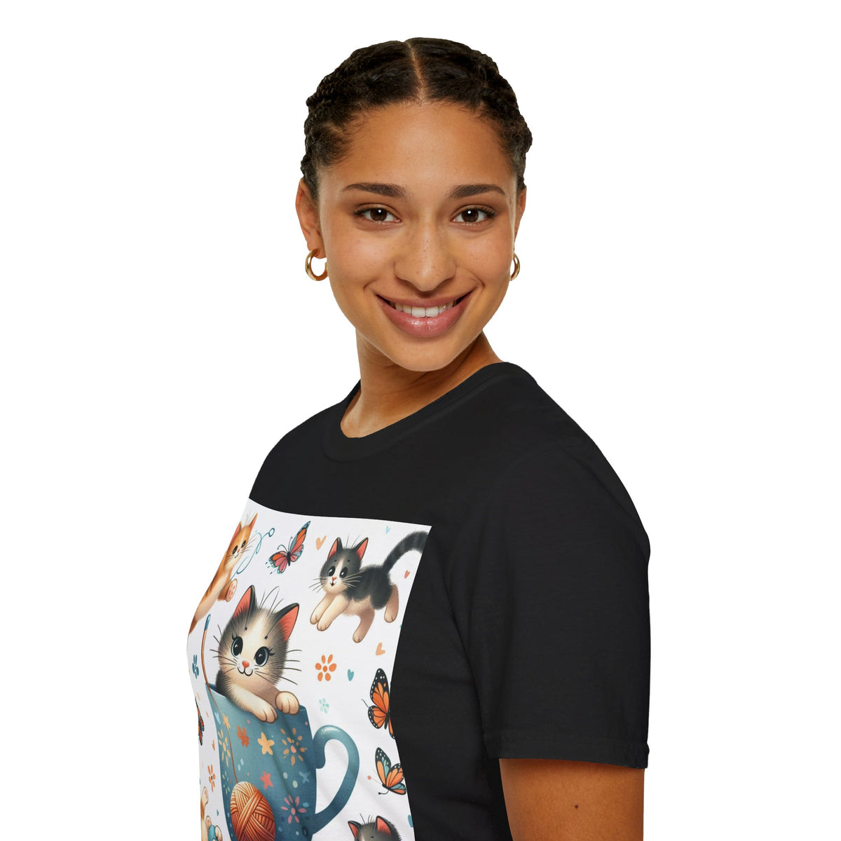 Purr-fect Comfort for Cat Lovers: Unisex Soft-Style T-Shirt - OLM Store