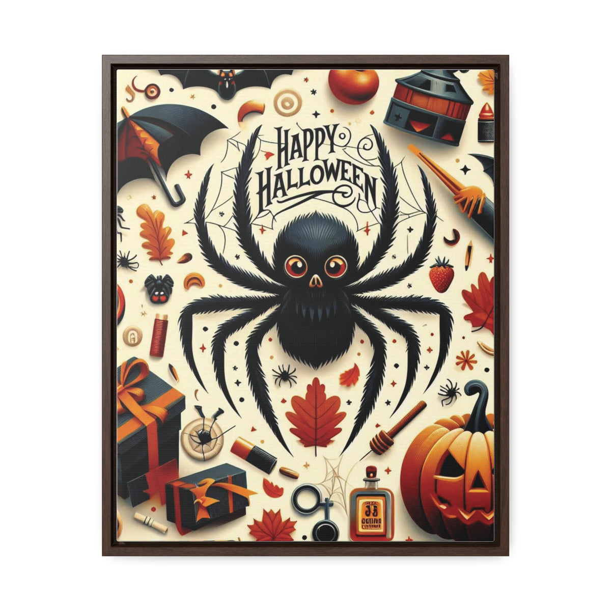 Halloween Canvas Wall Art - Vertical Gallery Wrap for Spooky Decor