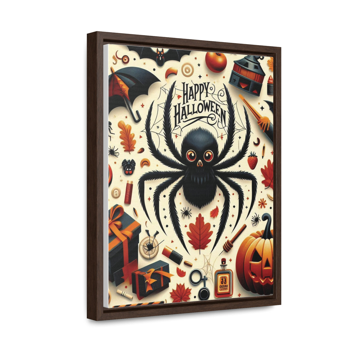 Halloween Canvas Wall Art - Vertical Gallery Wrap for Spooky Decor