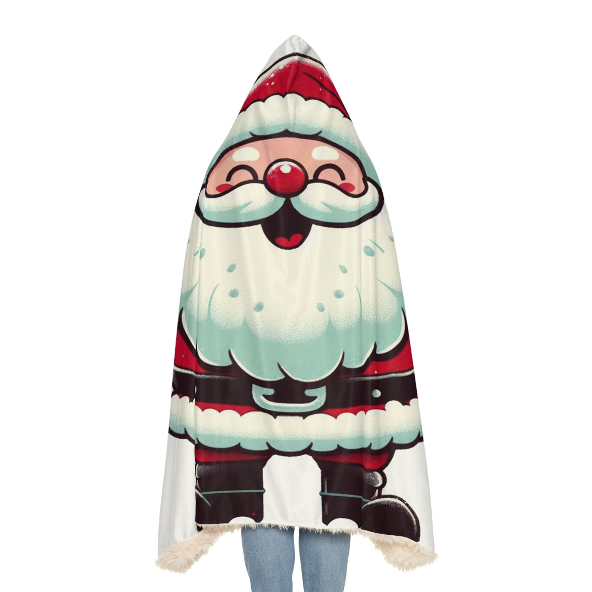 Experience Cozy Joy with Our Santa Hooded Blanket
