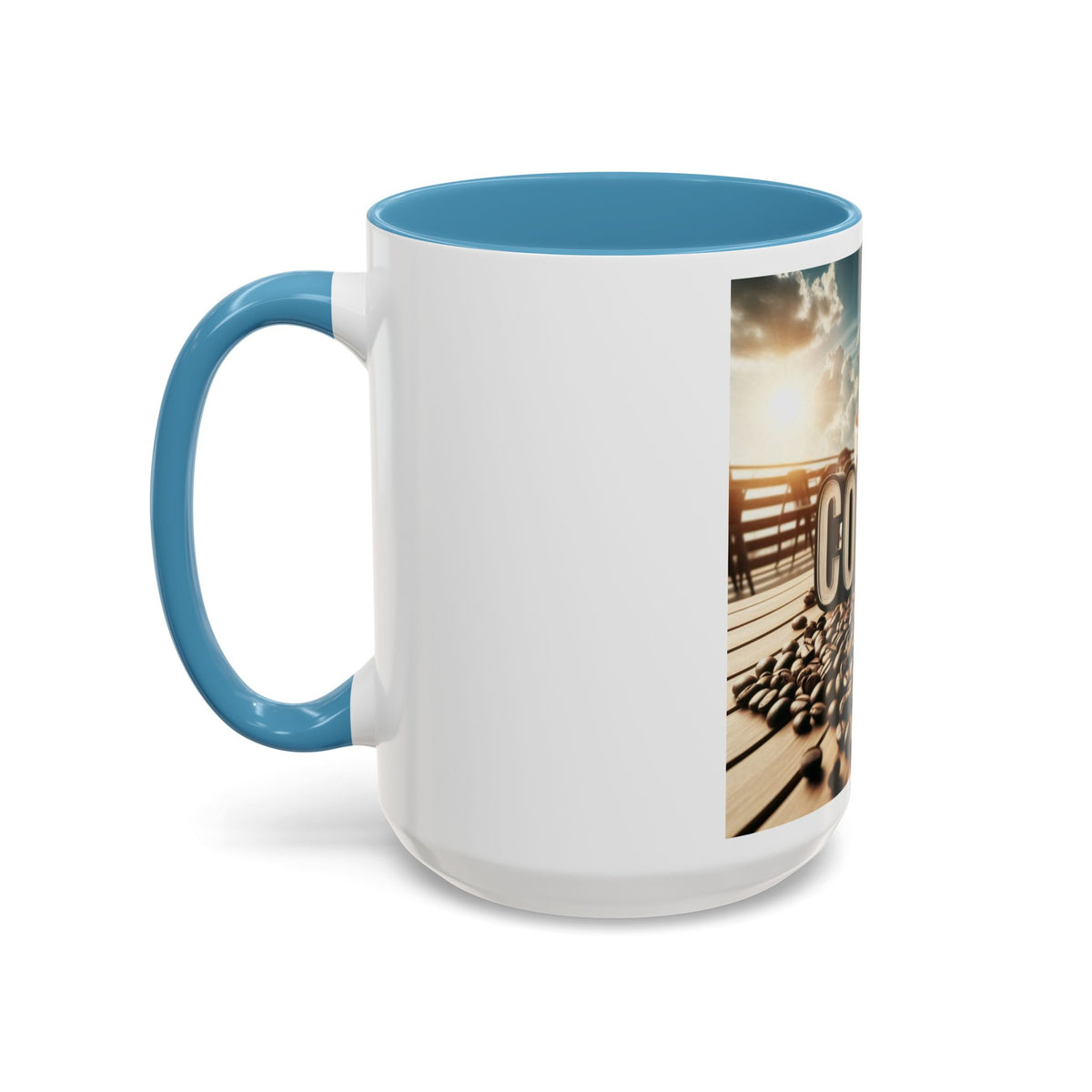 Coffee Beans Accent Coffee Mug (11, 15oz) - OLM Store