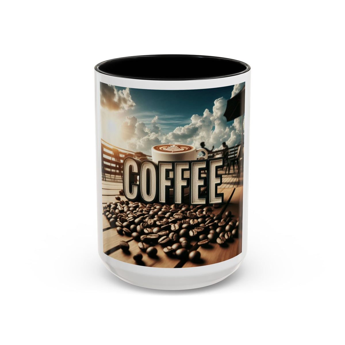 Coffee Beans Accent Coffee Mug (11, 15oz) - OLM Store