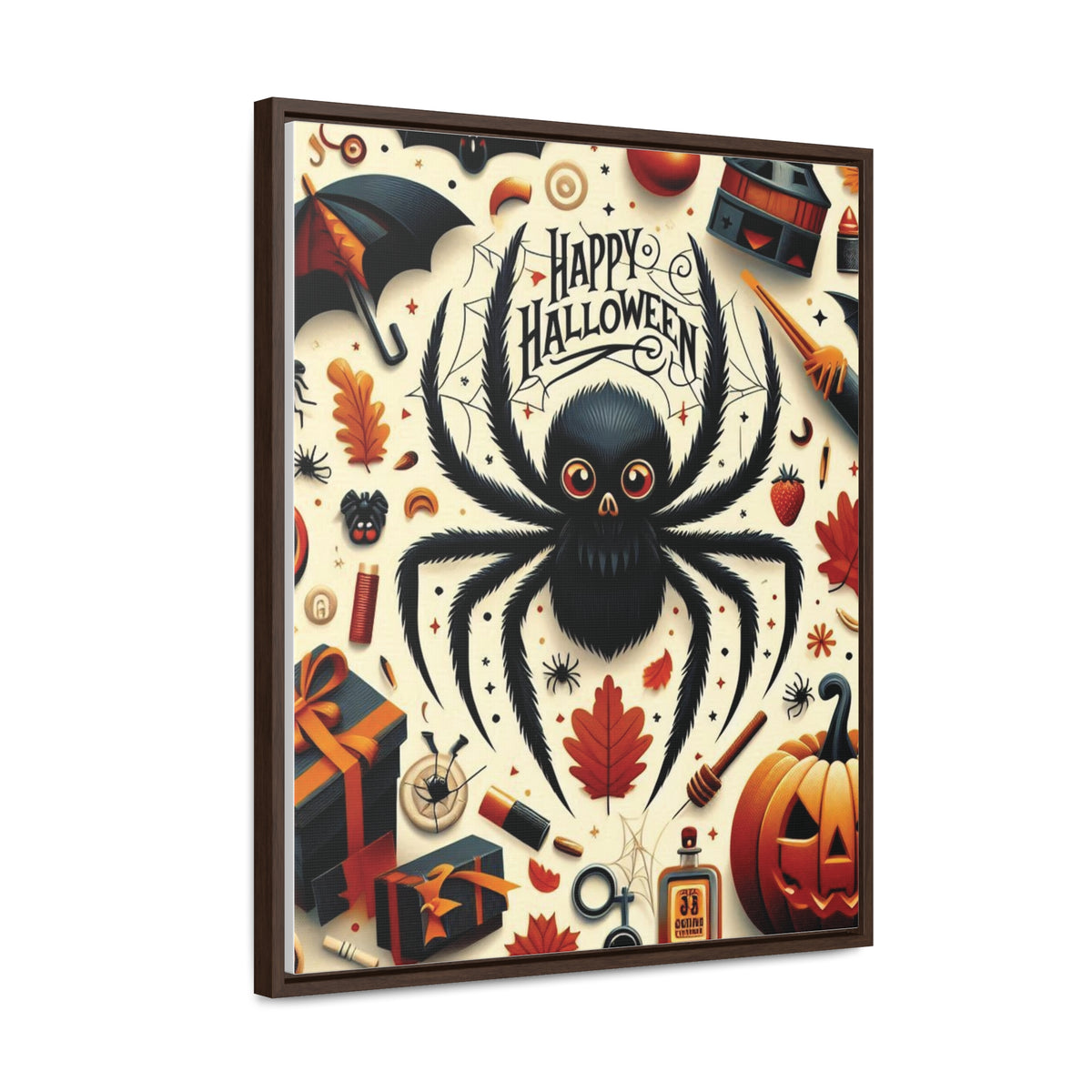 Halloween Canvas Wall Art - Vertical Gallery Wrap for Spooky Decor