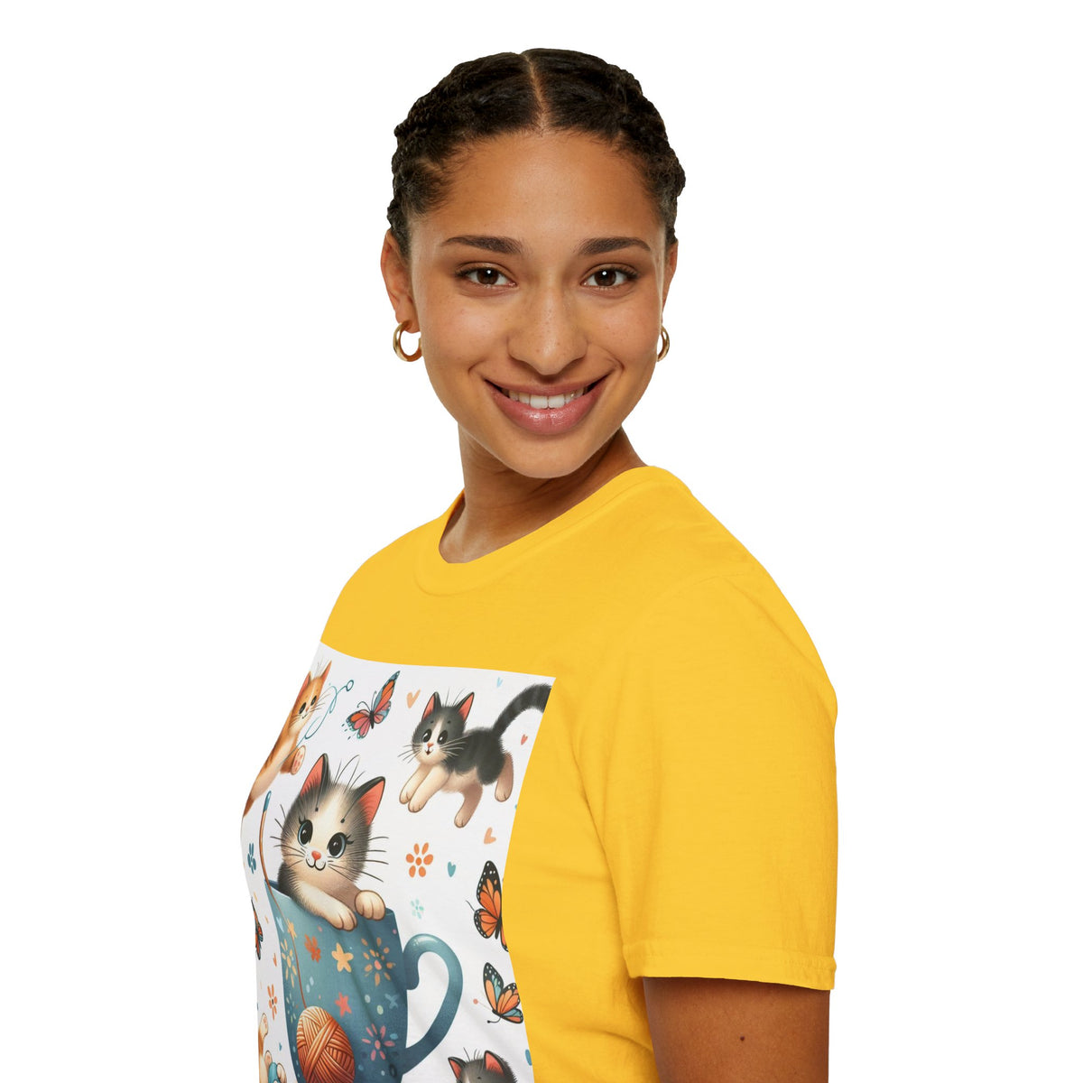 Purr-fect Comfort for Cat Lovers: Unisex Soft-Style T-Shirt - OLM Store