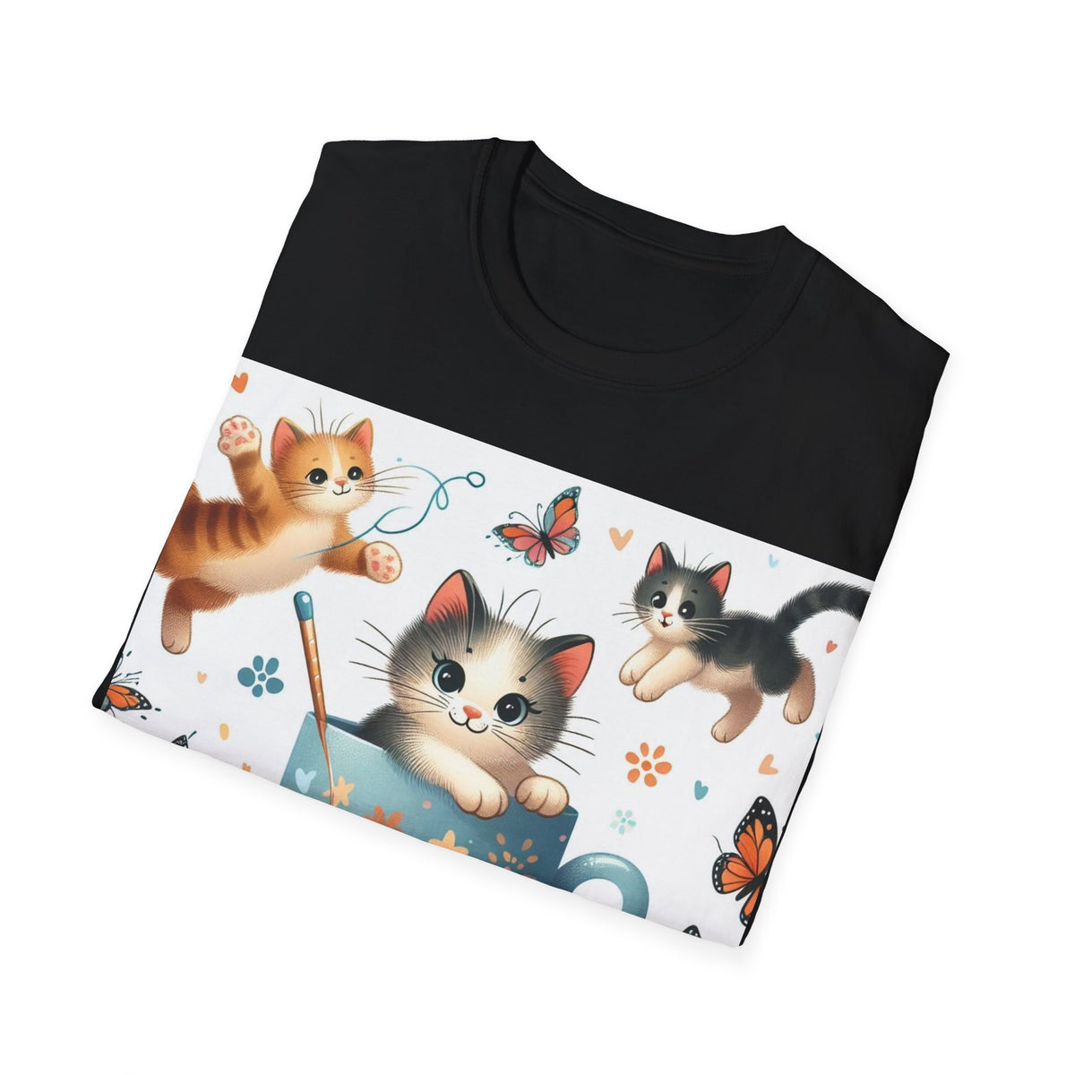 Purr-fect Comfort for Cat Lovers: Unisex Soft-Style T-Shirt - OLM Store