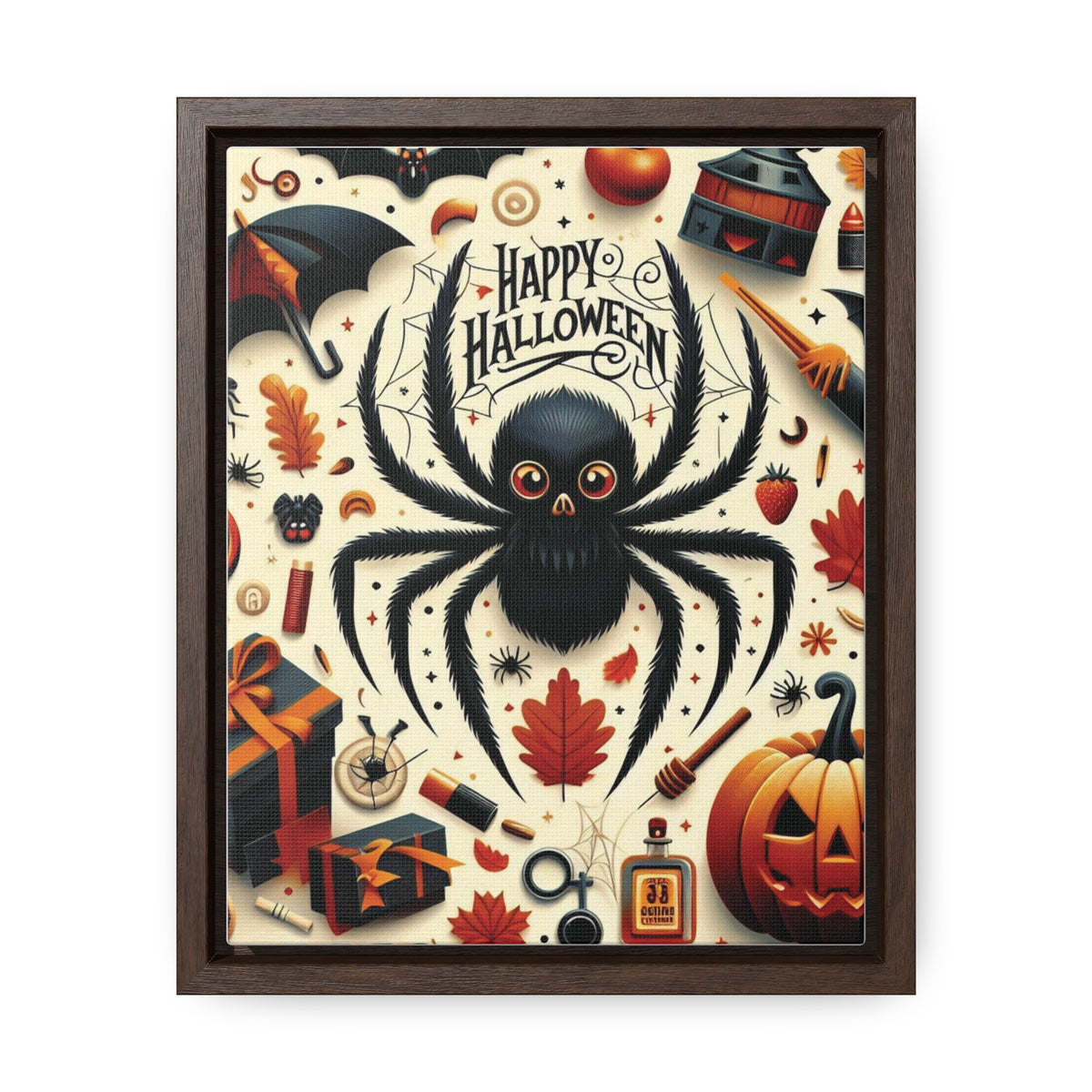 Halloween Canvas Wall Art - Vertical Gallery Wrap for Spooky Decor