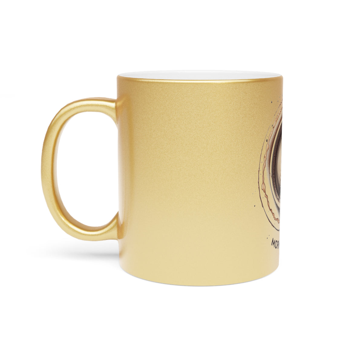 Morning Joe Metallic Mug: Elevate Your Coffee Experience with Glamorous Gold and Silver Finishes