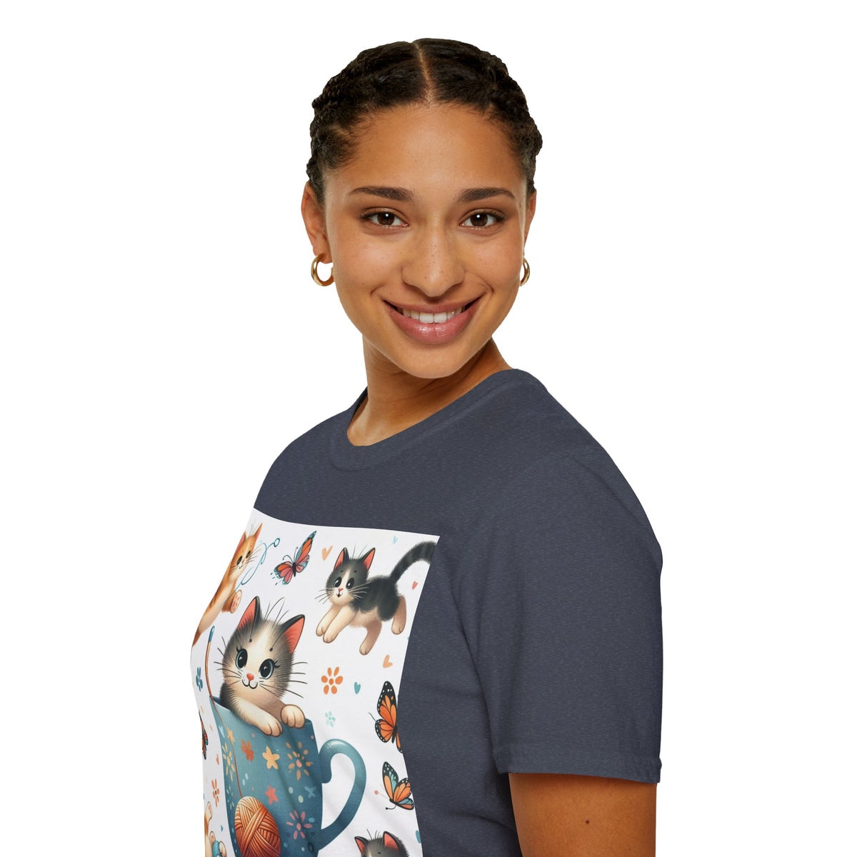 Purr-fect Comfort for Cat Lovers: Unisex Soft-Style T-Shirt - OLM Store