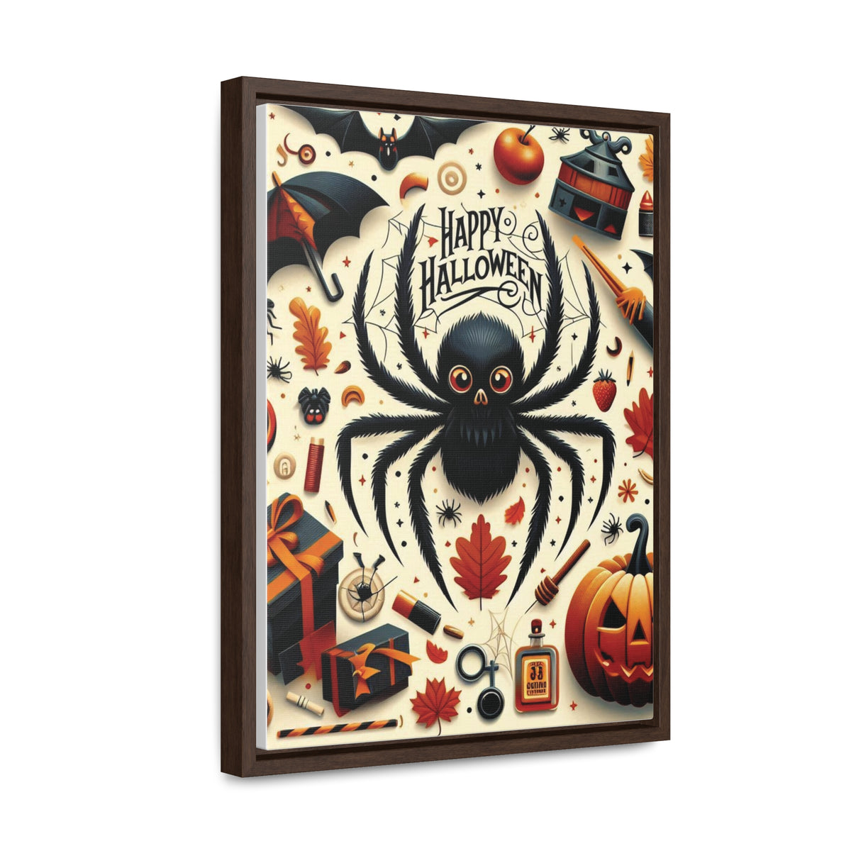 Halloween Canvas Wall Art - Vertical Gallery Wrap for Spooky Decor