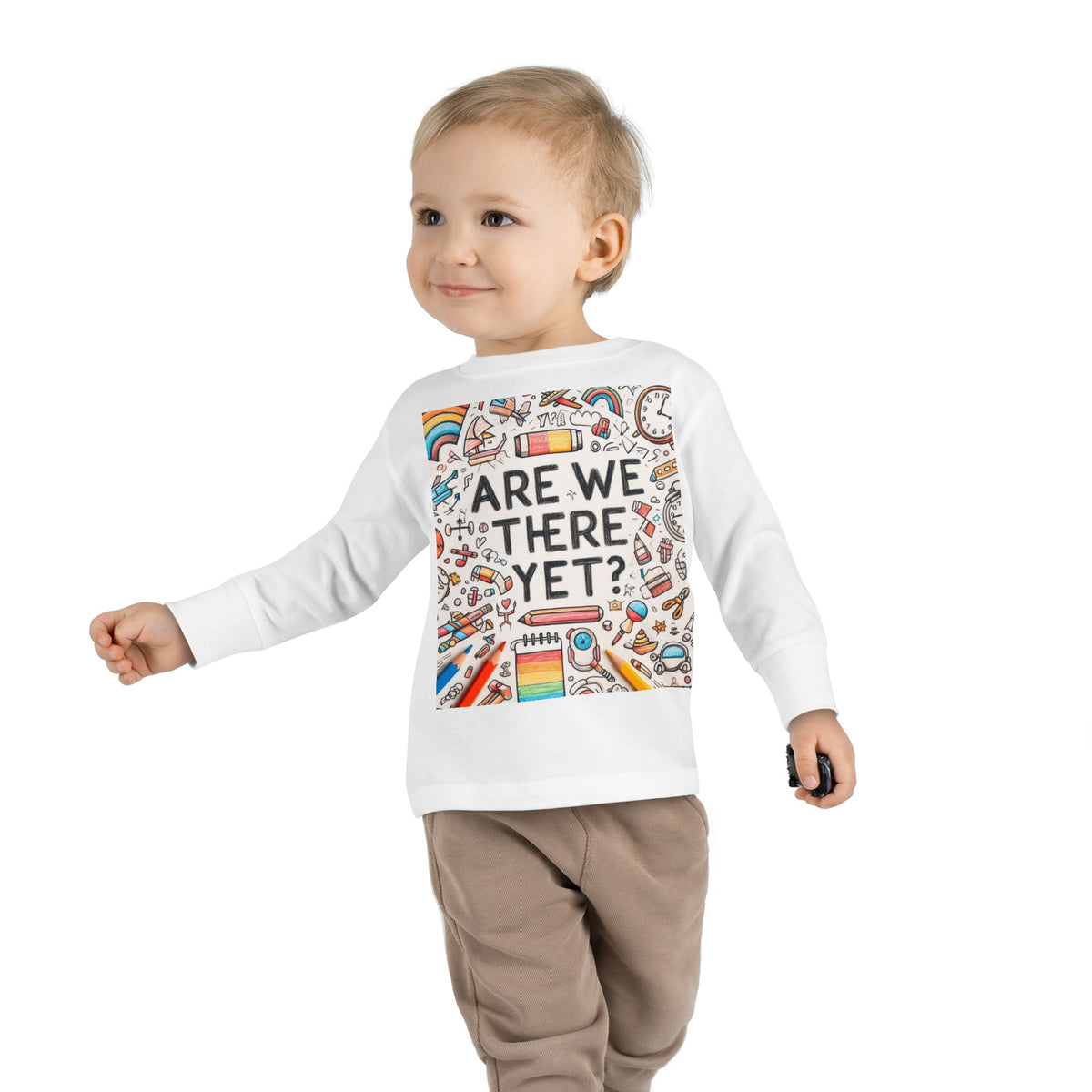 “Are We There Yet?” Toddler Long Sleeve Tee - OLM Store