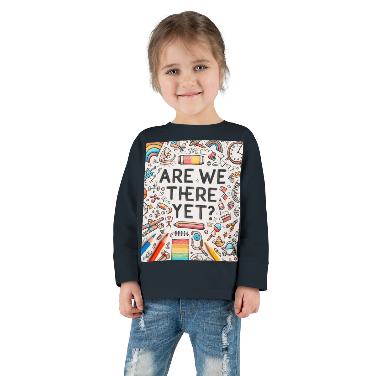 “Are We There Yet?” Toddler Long Sleeve Tee - OLM Store
