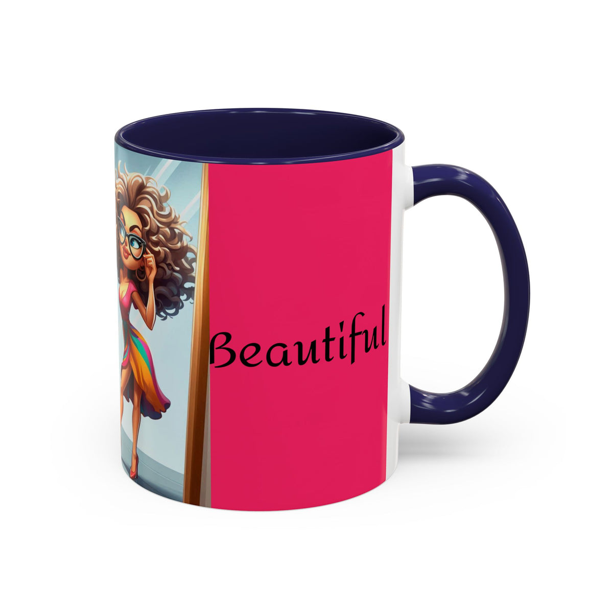 "I Am Beautiful" Accent Coffee Mug (11, 15oz) - OLM Store