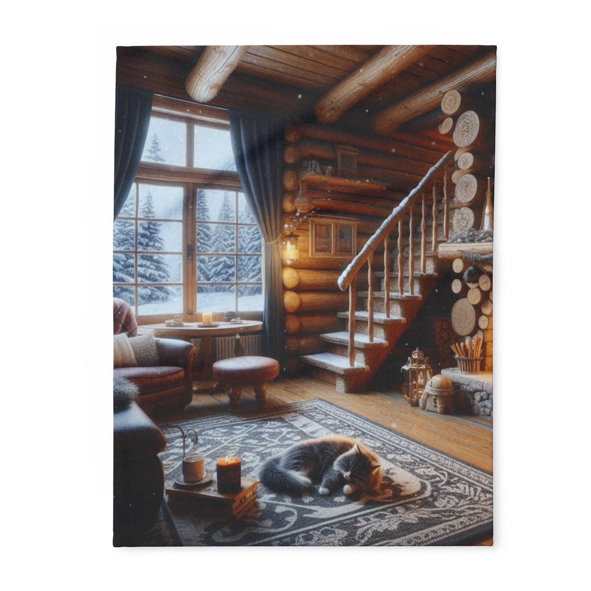 Fire place Arctic Fleece Blanket - OLM Store