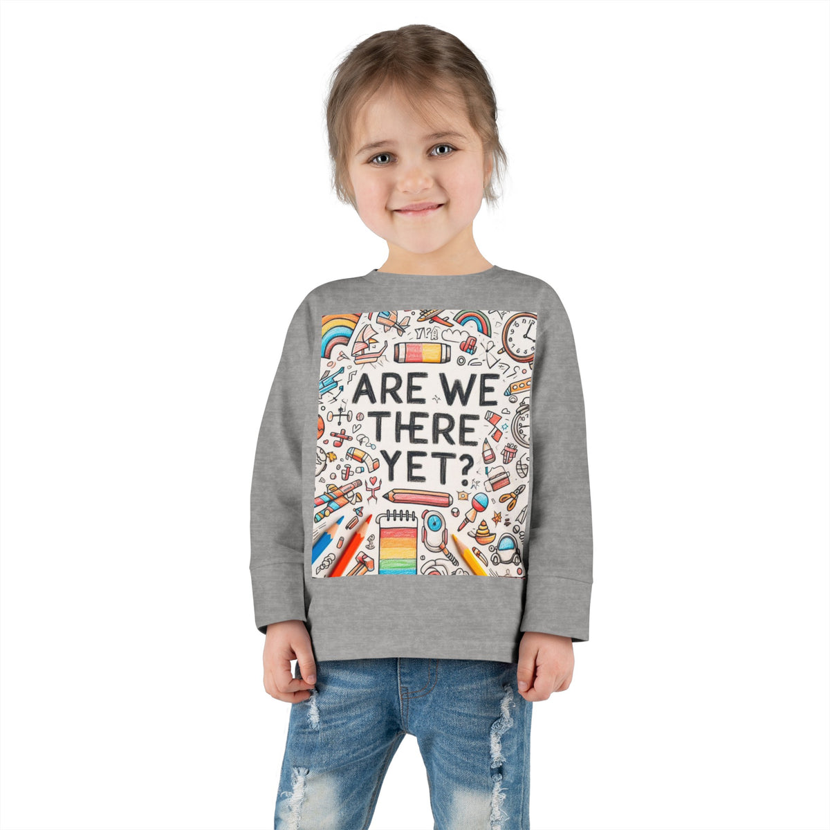 “Are We There Yet?” Toddler Long Sleeve Tee - OLM Store