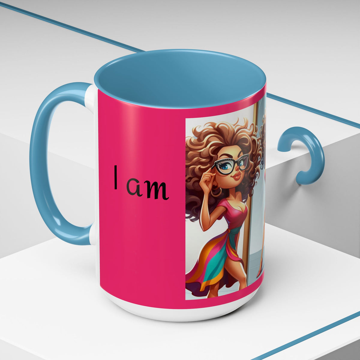 "I Am Beautiful" Accent Coffee Mug (11, 15oz) - OLM Store