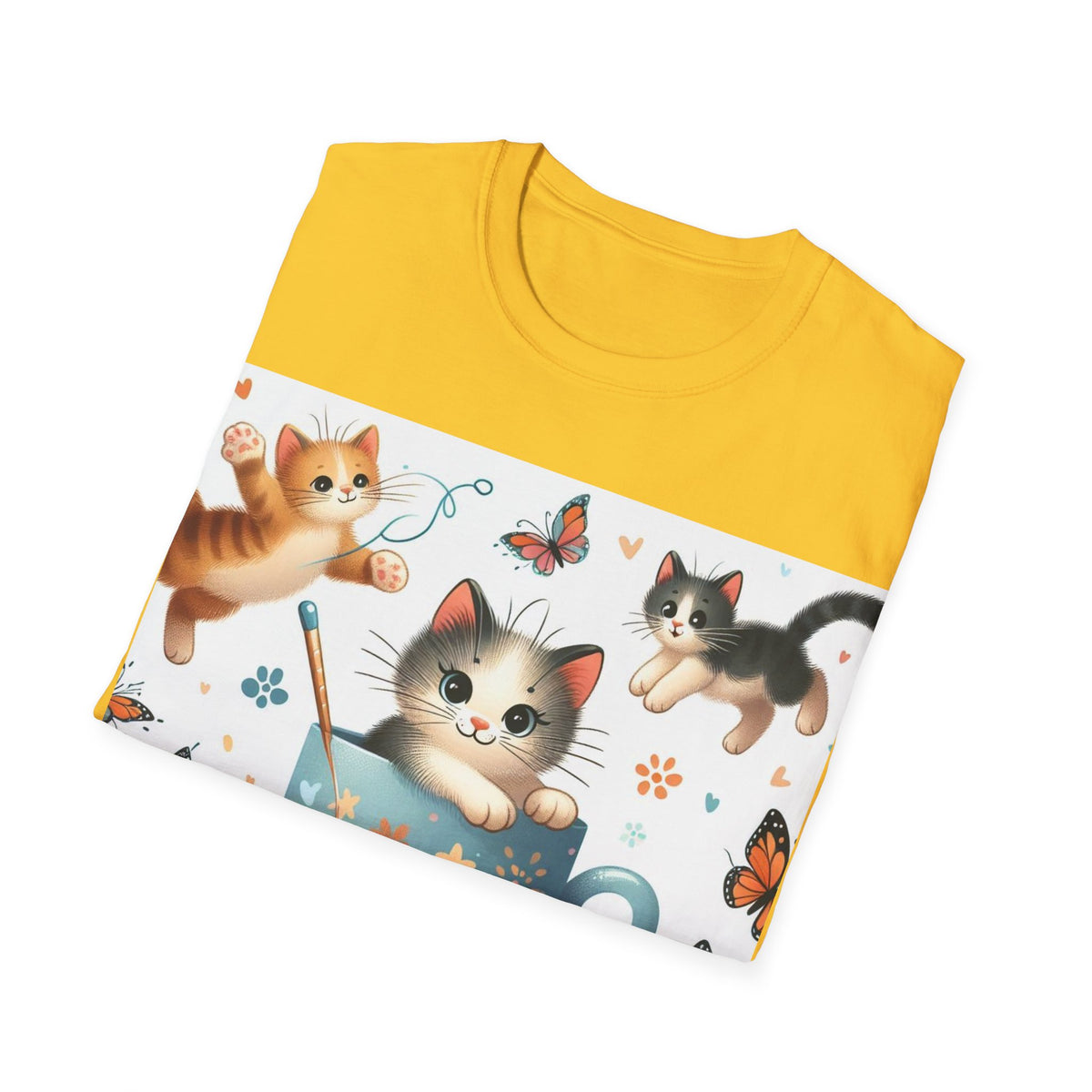 Purr-fect Comfort for Cat Lovers: Unisex Soft-Style T-Shirt - OLM Store