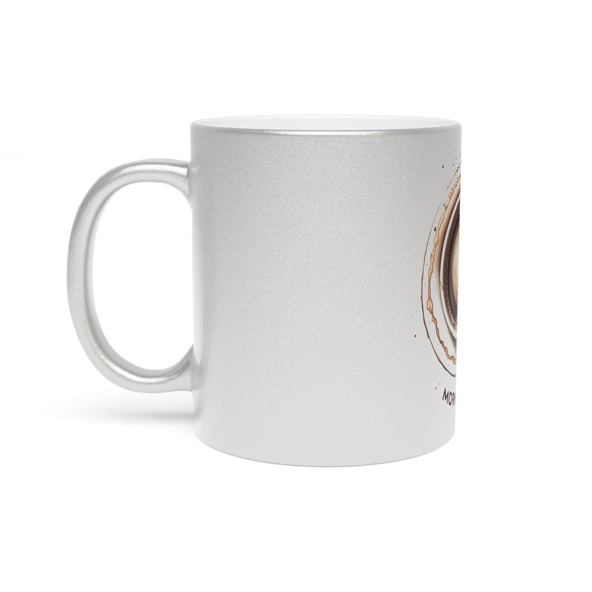 Morning Joe Metallic Mug: Elevate Your Coffee Experience with Glamorous Gold and Silver Finishes