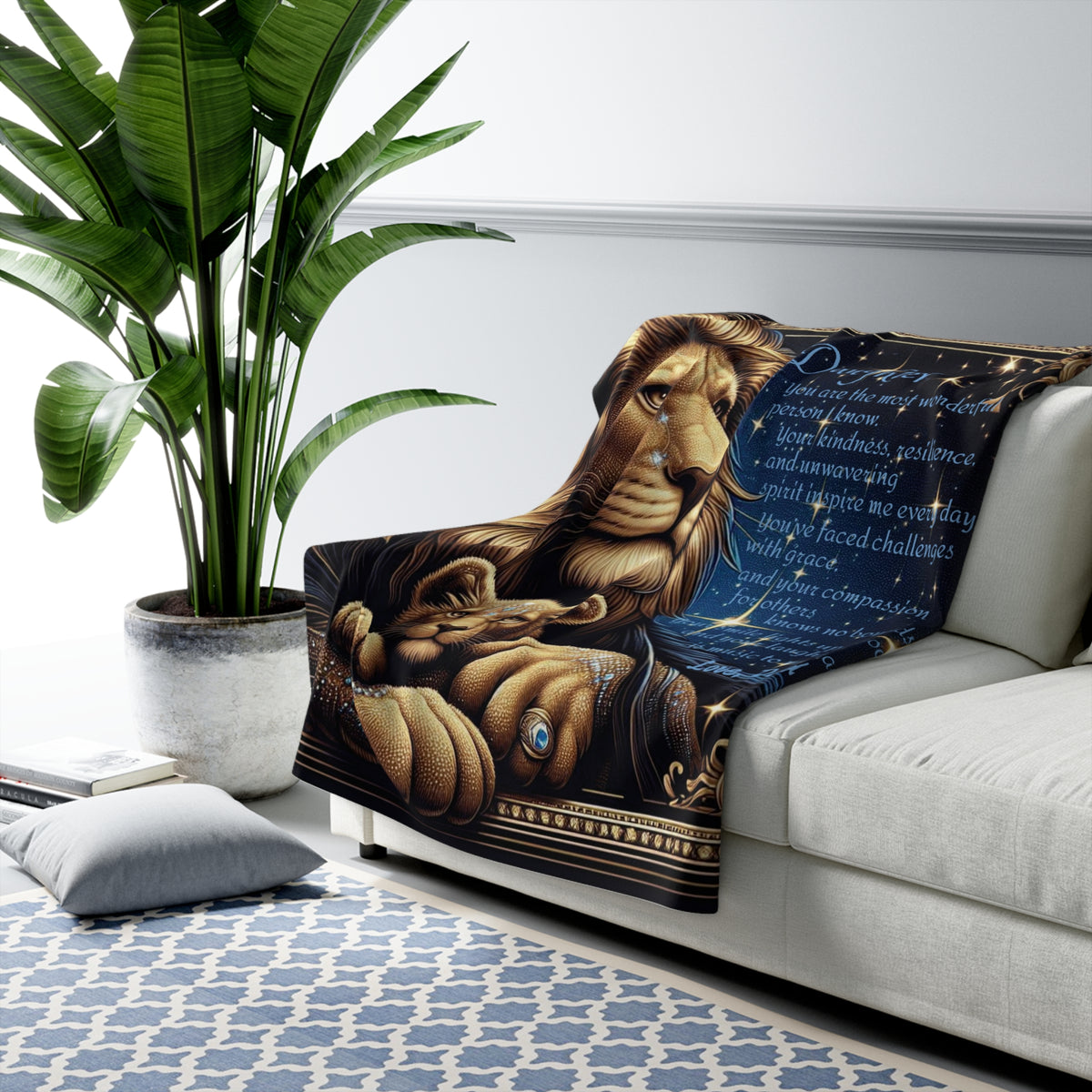 “My Daughter Is the Most Wonderful Person I Know” Sherpa Fleece Blanket - OLM Store