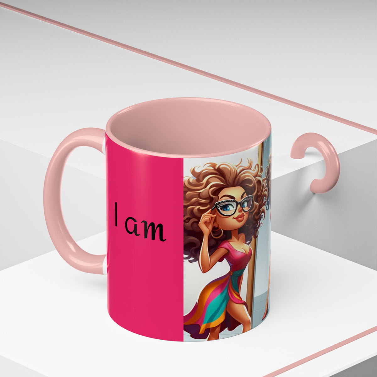 "I Am Beautiful" Accent Coffee Mug (11, 15oz) - OLM Store