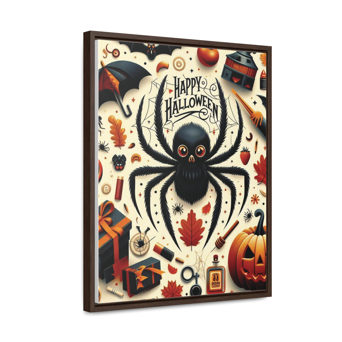 Halloween Canvas Wall Art - Vertical Gallery Wrap for Spooky Decor