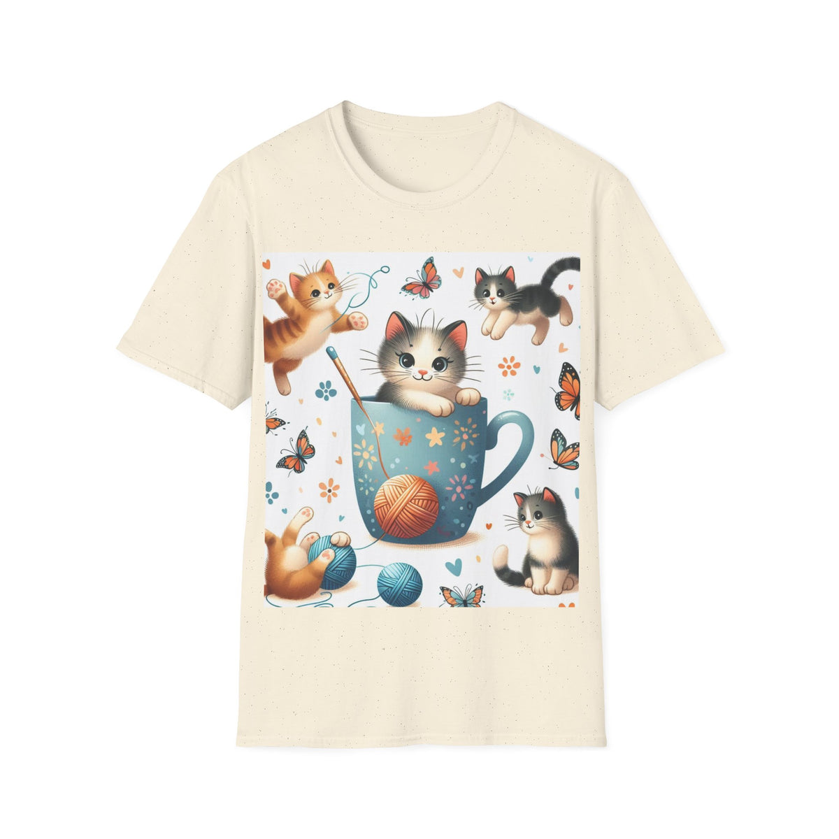 Purr-fect Comfort for Cat Lovers: Unisex Soft-Style T-Shirt - OLM Store
