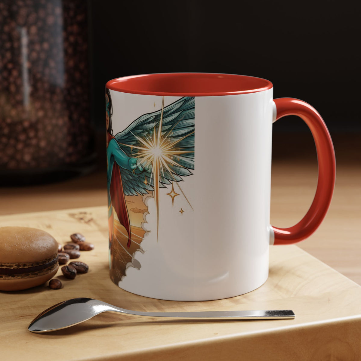 Empower Your Morning with the Aquila Diamond Superhero Mug