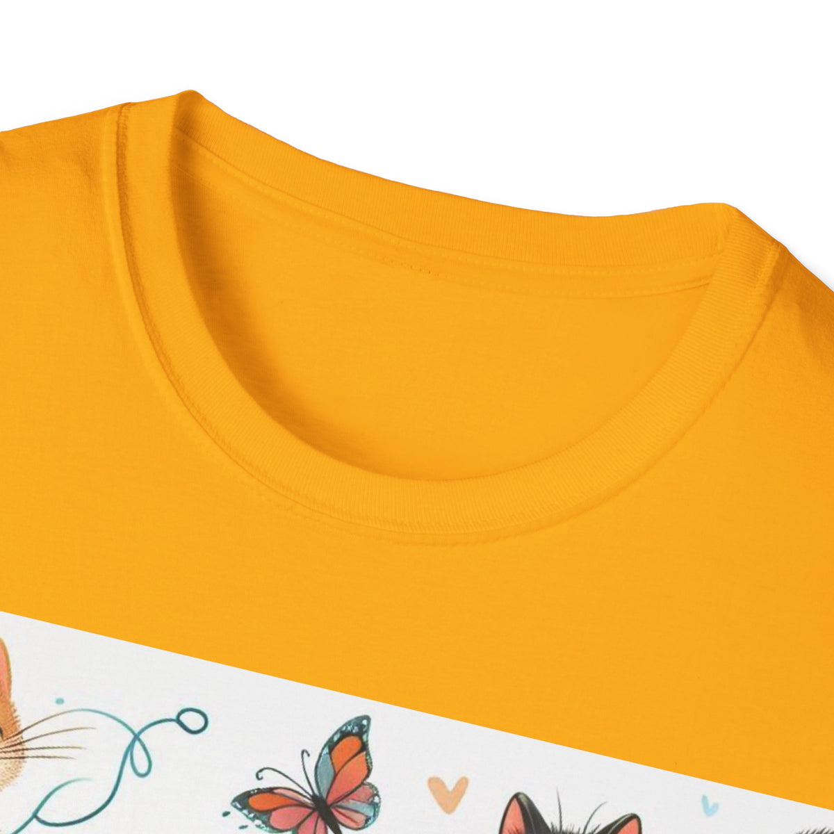 Purr-fect Comfort for Cat Lovers: Unisex Soft-Style T-Shirt - OLM Store
