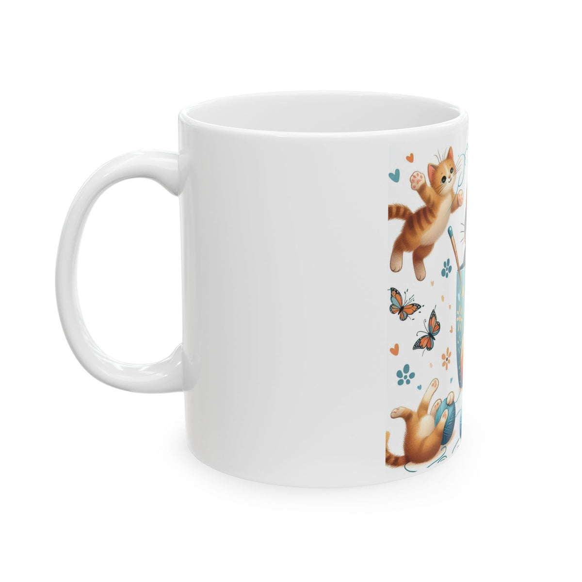 "Kitten in a mug" Ceramic Mug, (11oz, 15oz) - OLM Store