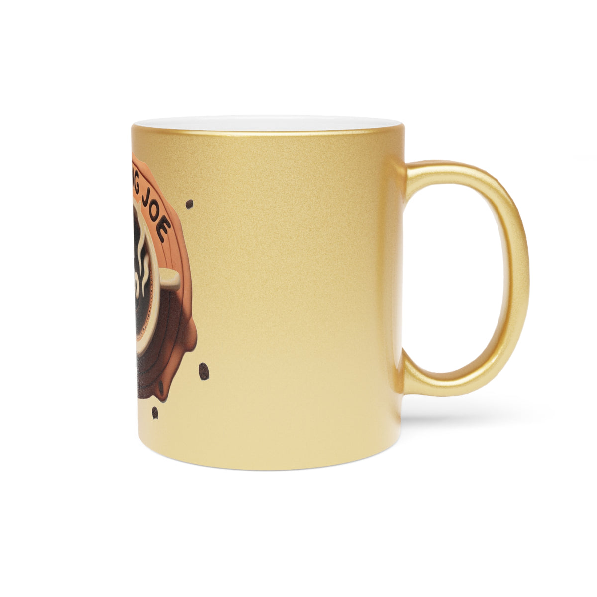 Elevate Your Experience with Our Elegant Metallic Coffee Mug