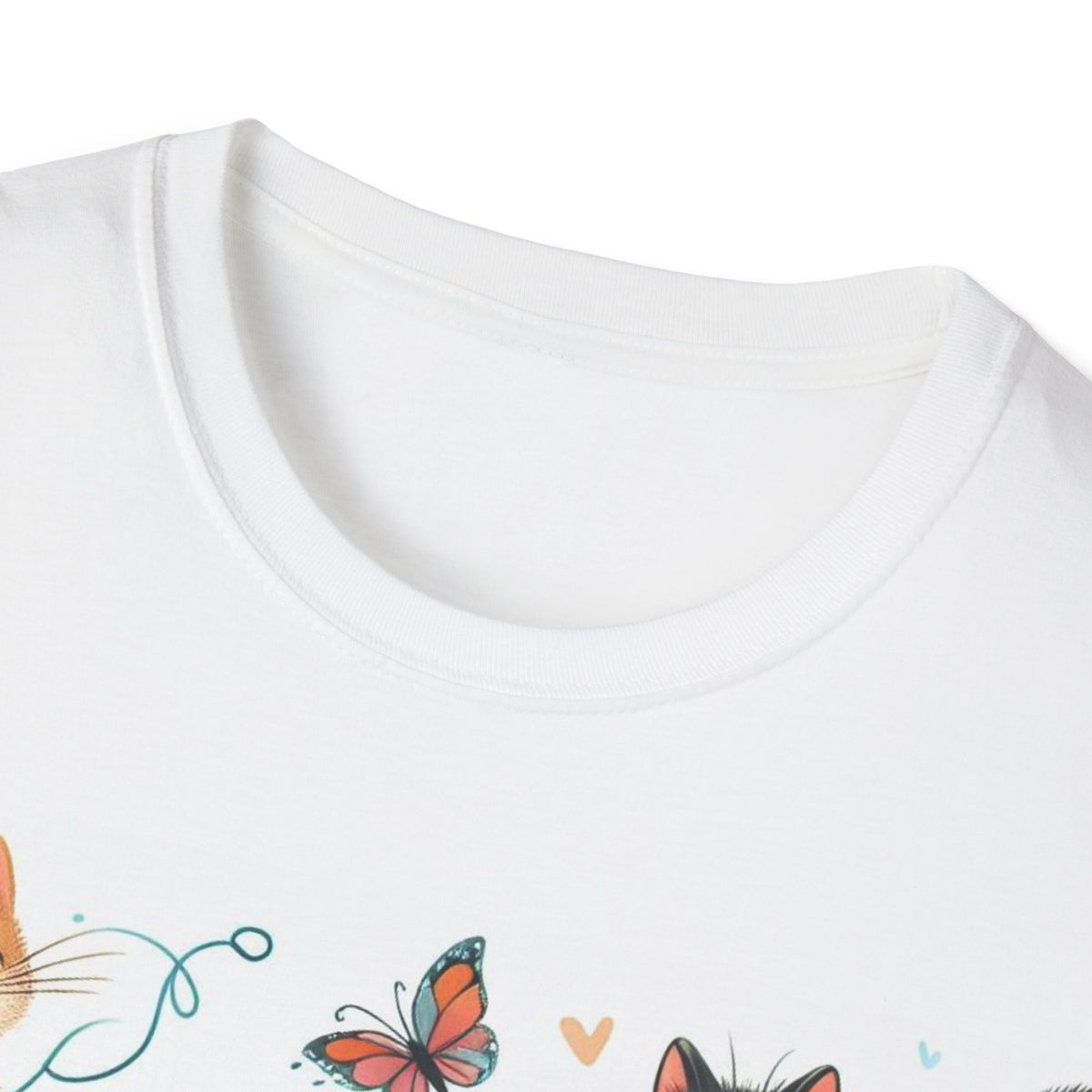 Purr-fect Comfort for Cat Lovers: Unisex Soft-Style T-Shirt - OLM Store