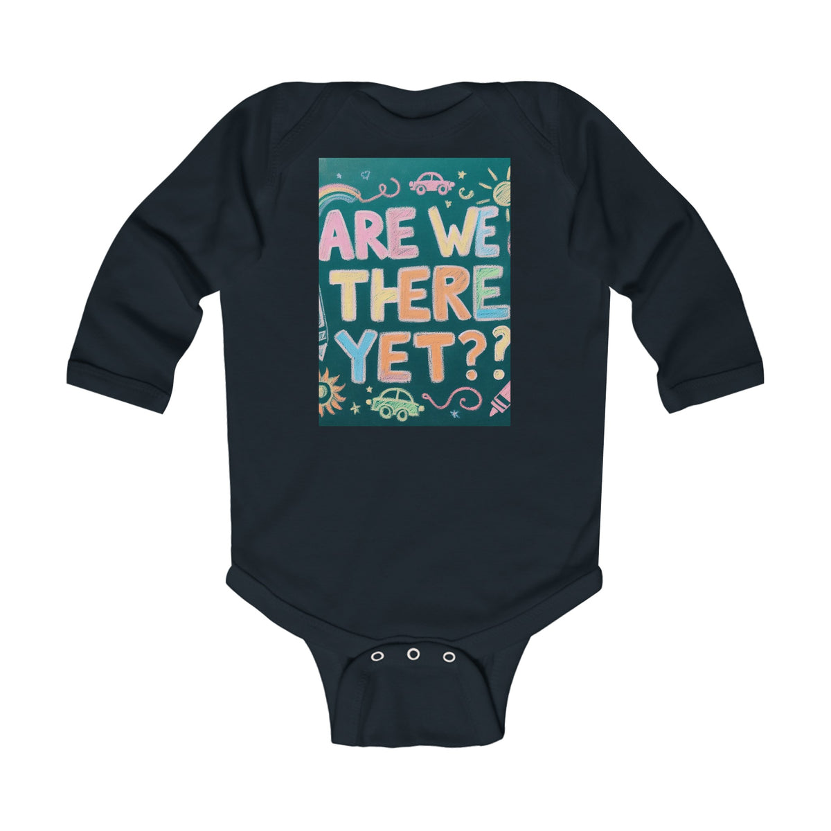“Are We There Yet?” Infant Long Sleeve Bodysuit - OLM Store