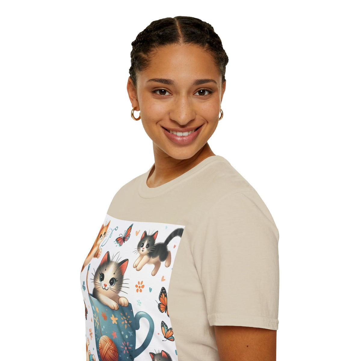 Purr-fect Comfort for Cat Lovers: Unisex Soft-Style T-Shirt - OLM Store