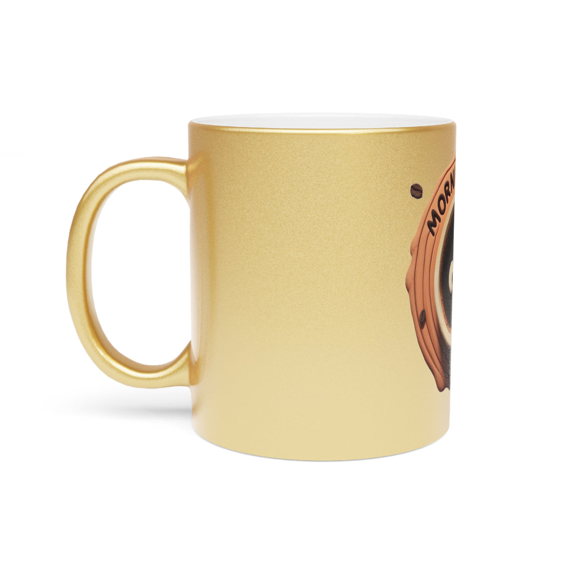Elevate Your Experience with Our Elegant Metallic Coffee Mug