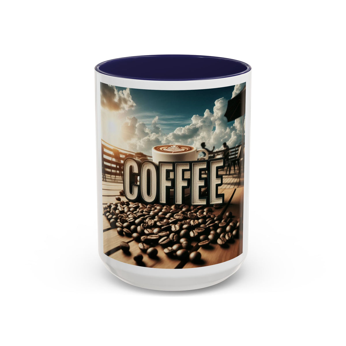 Coffee Beans Accent Coffee Mug (11, 15oz) - OLM Store