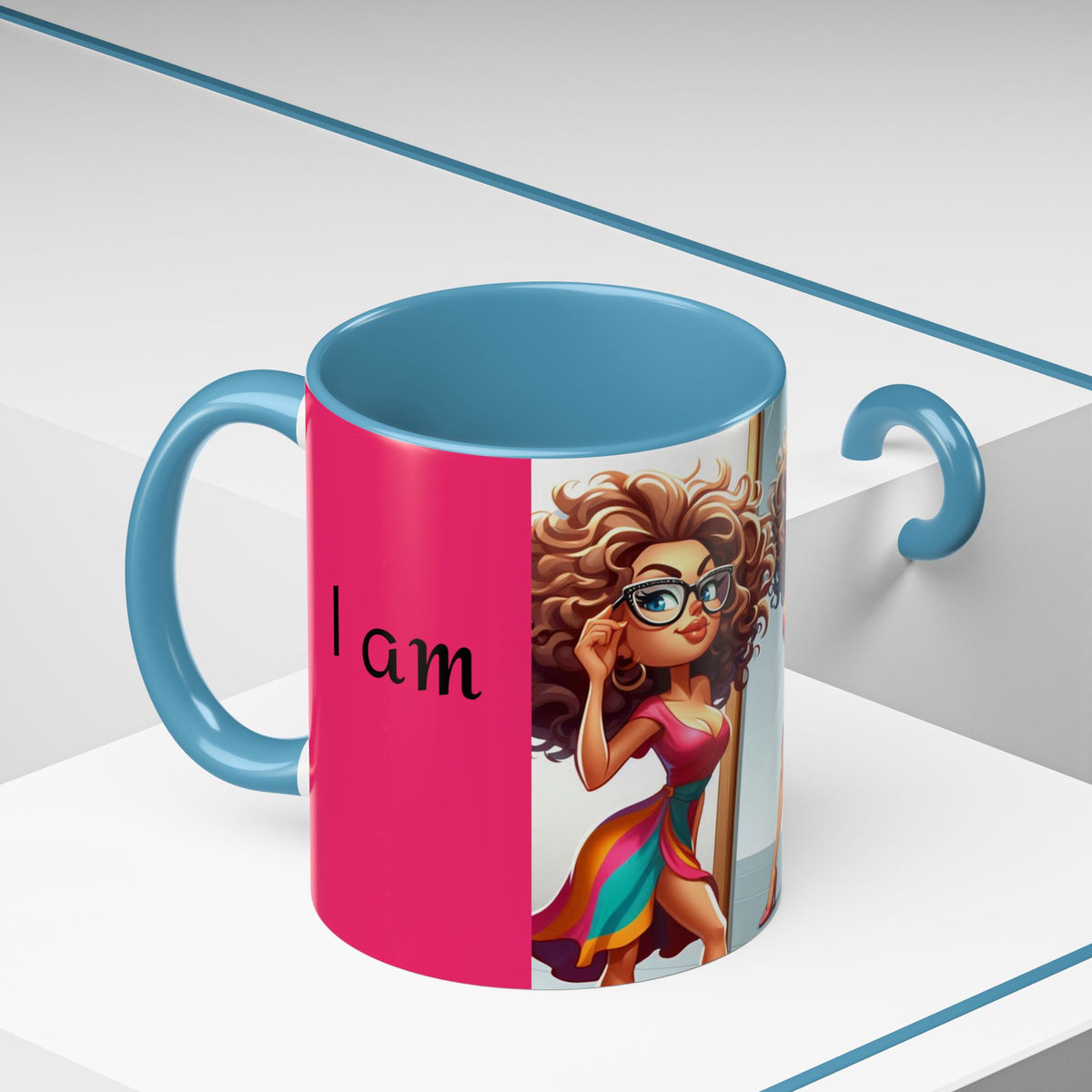 "I Am Beautiful" Accent Coffee Mug (11, 15oz) - OLM Store